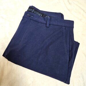 Vineyard Vines On The Go Performance Stretch Shorts Navy Blue Size 34